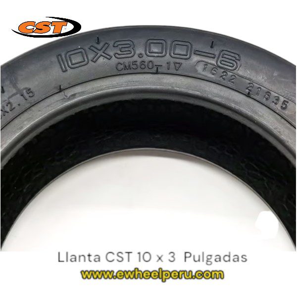 Llanta 10 x 3 pulgadas CST