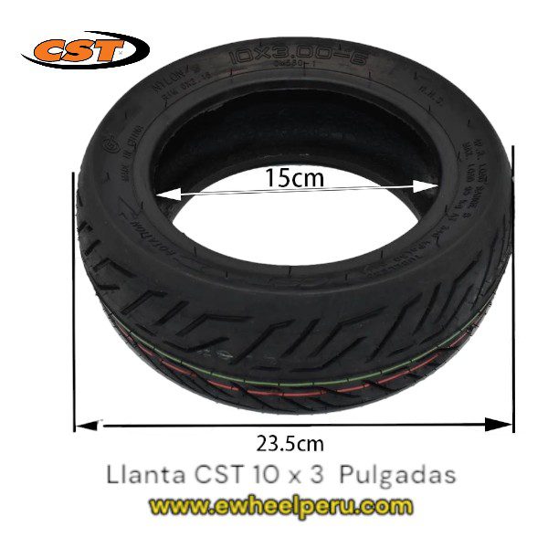 Llanta 10 x 3 pulgadas CST